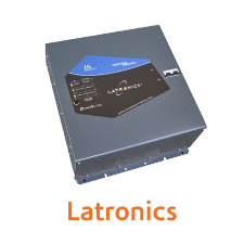 Latronics solar inverter with angled design.