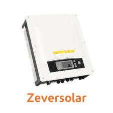 White Zeversolar inverter with LCD disp