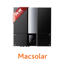 Macsolar 3kW black solar inverter.