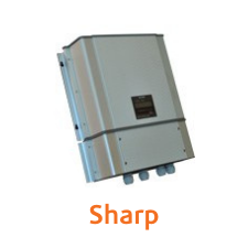 Compact silver Sharp inverter.