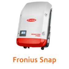 Fronius SnapINverter in white and red.